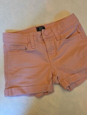 GAP Pretty Pink Girls' Cuffed Denim Shorts